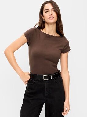 Old Navy Snug Boatneck Tee M Tall